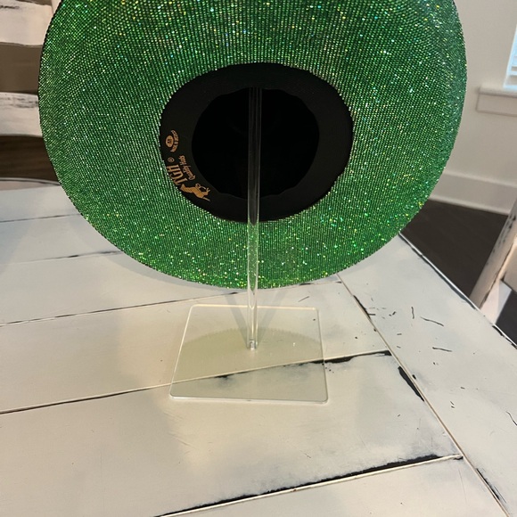 Custom canvas, cowboy hat with rhinestones size medium. Fits 6 7/8 -7 1/8 - Picture 4 of 4